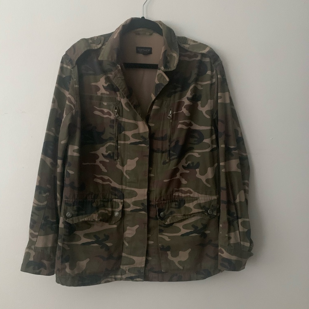 Army / Camo jacket from Topshop